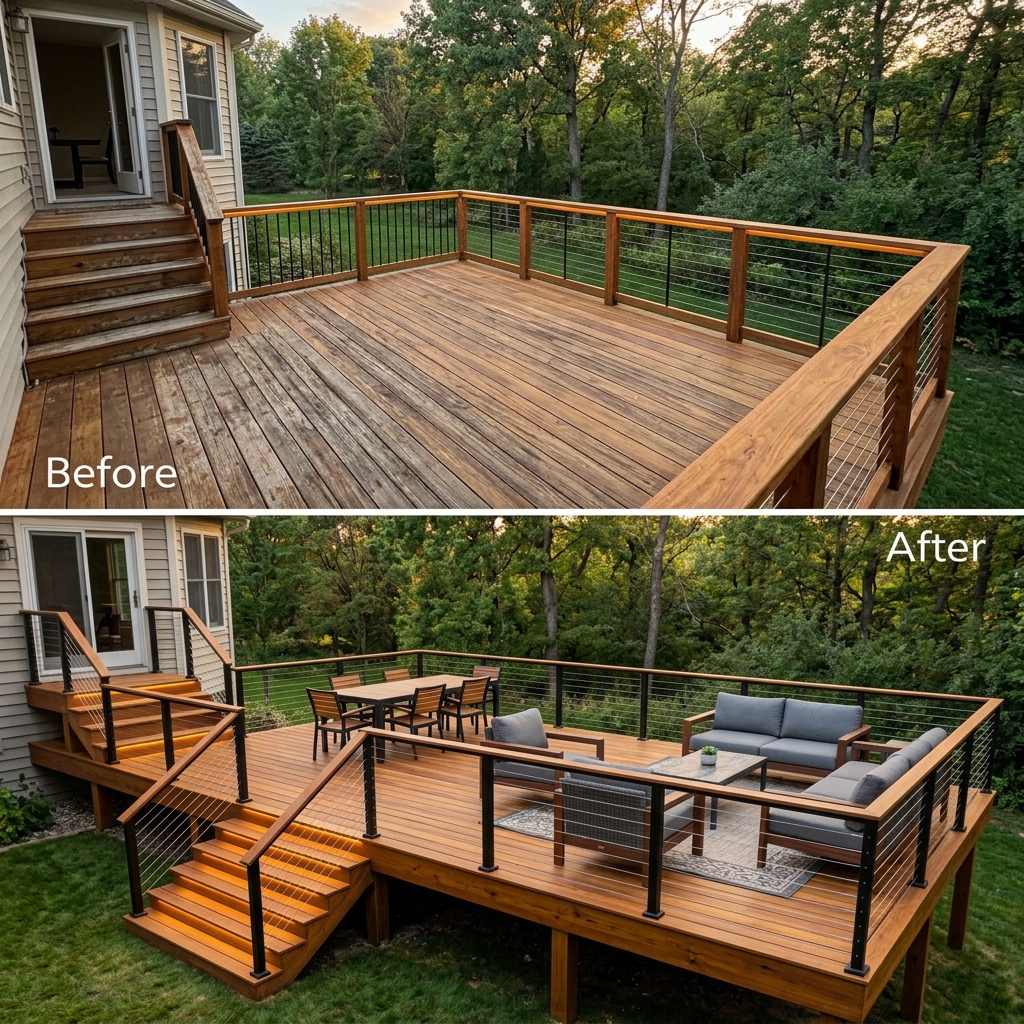 Deck Before and After